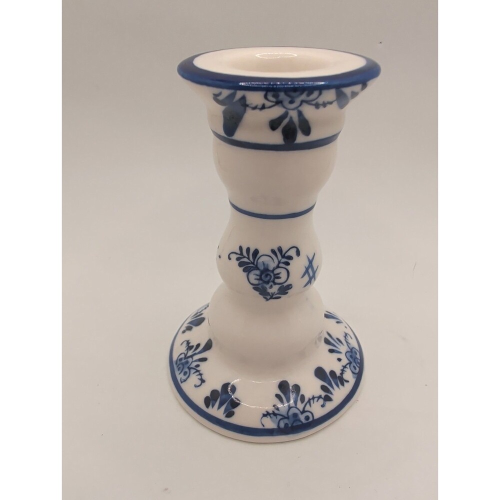 Delft Blue Candlestick Holder Replacement Flower